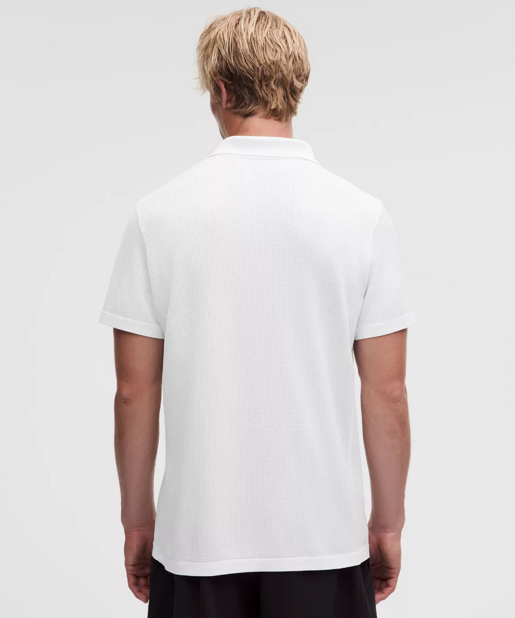 Textured Seamless Polo Shirt